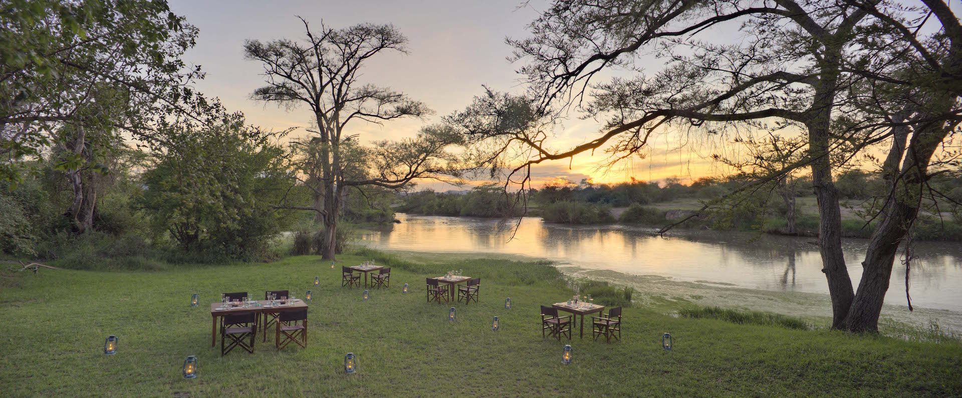 Grumeti Table Setting River Bank